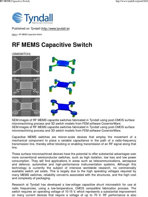 Pdf Rf Mems Capacitive Switch Dokumen Tips