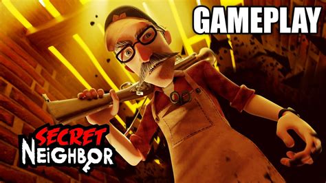 Secret Neighbor New Neighbor Taxidermist Gameplay Youtube