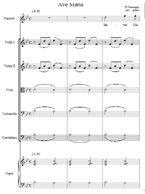 Pdf Partitura Mascagni Ave María Pdfslidenet