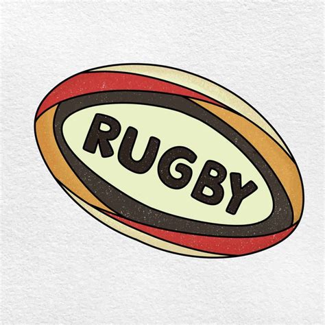 How To Draw A Rugby Ball Helloartsy