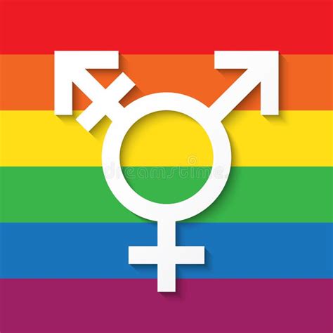 Transgender Symbol In Einfachem Ikone Der Sexuellen Neigung Vektor