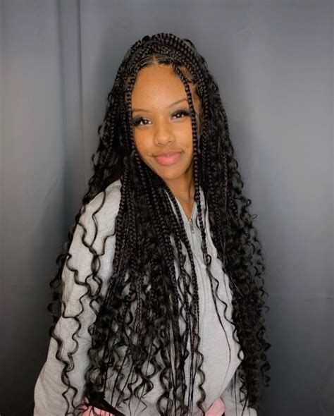 Jumbo Knotless Box Braids With Curly Ends - bmp-news