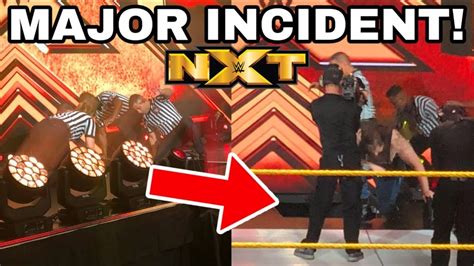 Major Incident At Wwe Nxt Tv Tapings Contains Spoilers Youtube