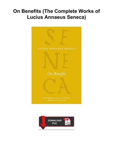 Letters On Ethics To Lucilius Complete Works Of Lucius Annaeus Seneca 11