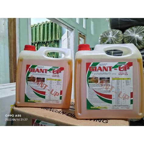 Jual Herbisida Giant Up Racun Rumput Sistemik Kemasan 5 Liter Bonus