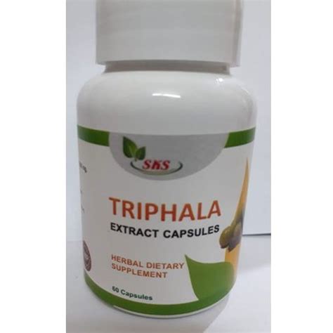 500 Mg Ayurvedic Triphala Extract Capsules Packaging Size 60 Capsule