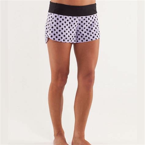 Lululemon Run Speed Short Naked Seam High Noon Dot Gem