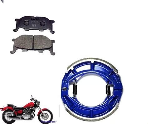 Balatas Delanteras Y Traseras Vstar 250 Yamaha Dra Genericas