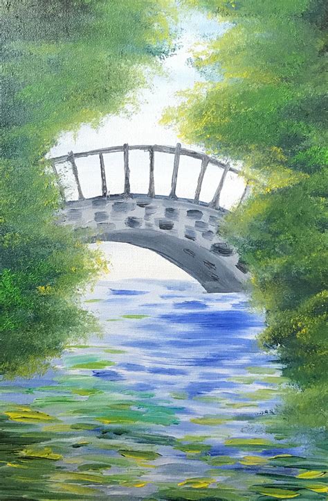 Bridge painting on Behance