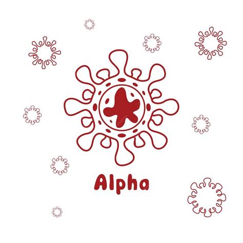 Premium Vector Alpha Virus Vector Illustration For Education