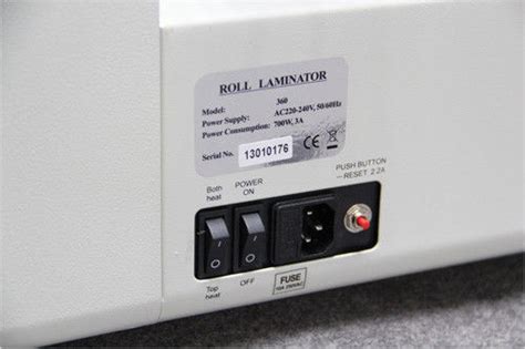 V Hot And Cold Lamination Easy Operation Rollers Heating Lamp Pouch Laminator