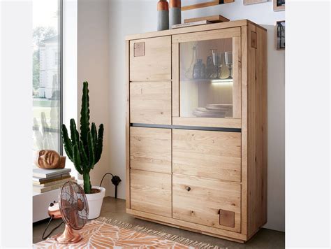 Caldera Highboard I Material Massivholz Wildeiche Ge Lt