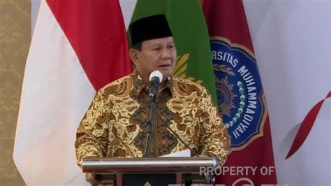 Prabowo Minta Maaf Gibran Absen Di Dialog Muhammadiyah