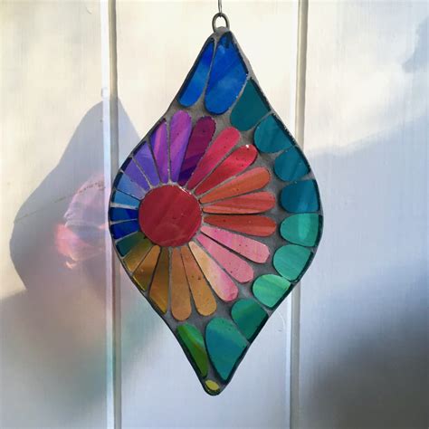 Stained Glass Mosaic Droplet Ref 101 Siobhan Allen