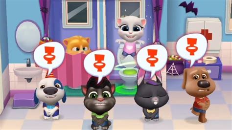 My Talking Tom Friends Gameplay Washroom Part 16 YouTube