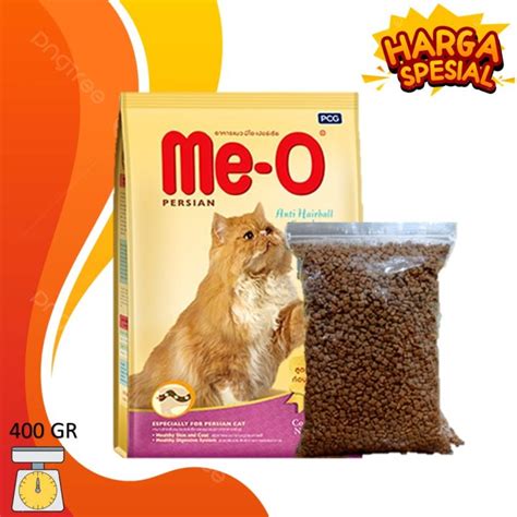 Makanan Kucing Meo Adult Persian Kemasan Repack 400 Gr Lazada Indonesia