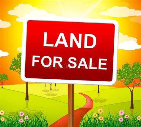 Land for Sale Represents Real Estate Agent and Purchase Stock ...