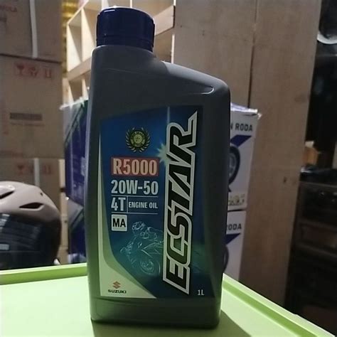 Jual Oli Suzuki Kemasan Baru Ecstar R5000 20W 50 4T Genuine Oil 1Liter