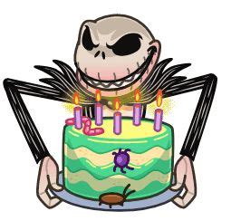 Jack Skellington Birthday Sticker Jack Skellington Birthday D