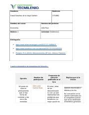 Evidencia Economia Maestria Docx Nombres Matr Cula David S Nchez