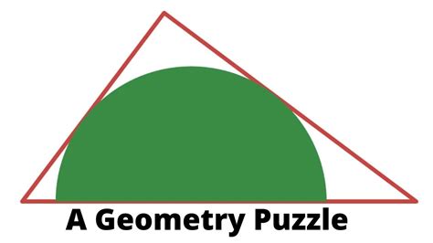 A Semicircle Inscribed In A Right Triangle YouTube