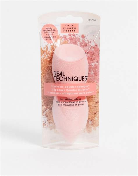 Real Techniques Miracle Powder Sponge Pack Asos Real Techniques