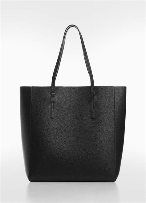 Leather Effect Shopper Bag