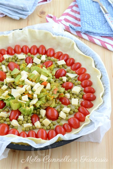 Torta Salata Estiva Con Fiori Di Zucca E Datterini Facile E Veloce