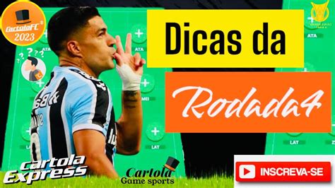 Dicas Rodada Cartola Fc Esbo O Do Time Youtube