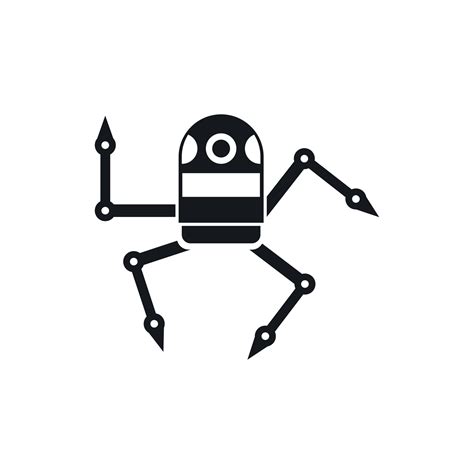Spider Robot Icon Simple Style 14628417 Vector Art At Vecteezy