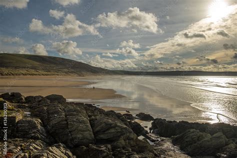 Woolacombe Beach Stock Photo | Adobe Stock