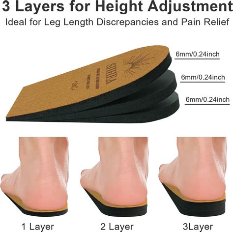 Buy SIIHEA Heel Lifts For Shoes 1 4 Adjustable Shoe Lifts For Leg