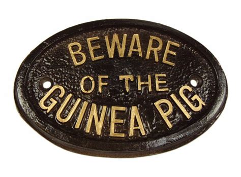 Beware Of The Guinea Pig Sign Omlet