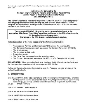 Fillable Online Aging Ca Instructions For Completing The Mippa