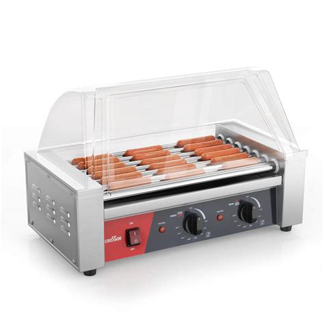 CROSSON Hot Dog Roller Grill Máquina cocedora comercial para perritos