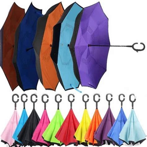 Automatic 2 Fold Manual C Handle Umbrella Multicolor At Rs 199 Piece