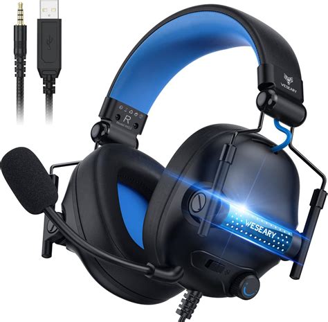 Weseary Gaming Headset For Xbox One Ps Pc Switch Stereo Gaming Ps