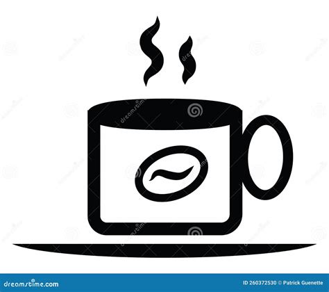 Hot Cup Of Coffee Icon Stock Vector Illustration Of Drink