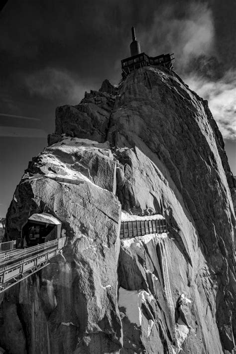 Aiguille Du Midi In Chamonix Alps Editorial Stock Photo Image Of