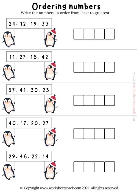 Ordering Numbers 1 20 Worksheet Worksheetspack Worksheets Library