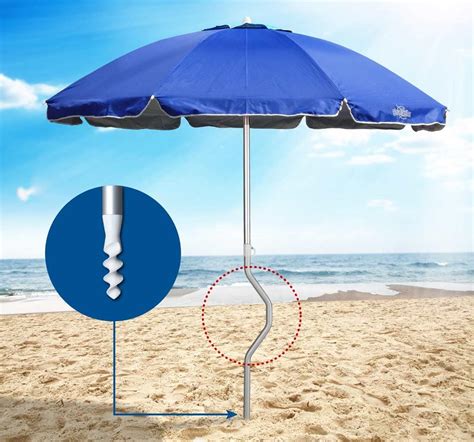 Ombrellone In Alluminio Resistente Al Vento Per Spiagge IDFdesign