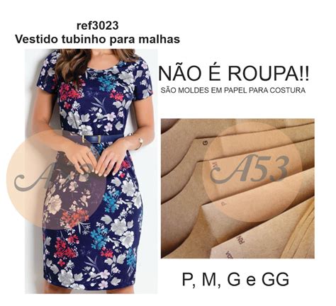 Moldes Modelagem Vestido Tubinho Para Malhas B Sico G Elo