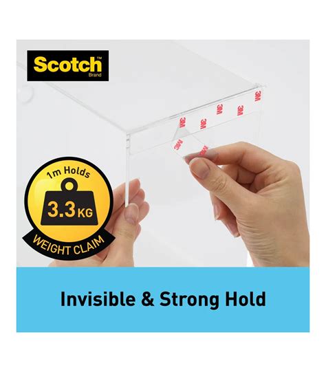 3M Scotch Heavy Duty Double Sided Clear Mounting Tape