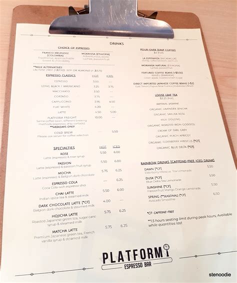 Revisiting Platform Espresso Bar For Food And Drinks Stenoodie