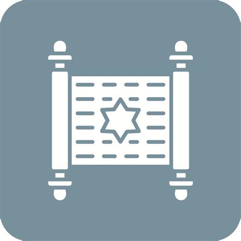 Torah Glyph Round Corner Background Icon 16007158 Vector Art At Vecteezy