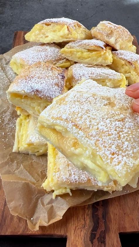 Bl Tterteigkuchen Mit Puddingcreme Und Apfel Foodwerk Recipe