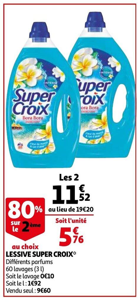 Promo Lessive Super Croix Chez Auchan