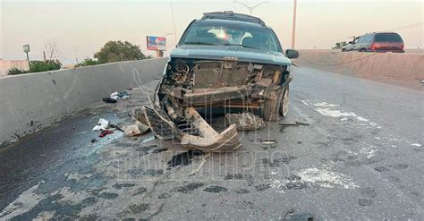 Hoy Tamaulipas Accidente En Tamaulipas Conductor Choca Vuelca Y Sale