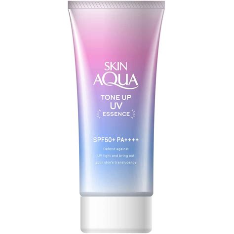 Rohto Skin Aqua Tone Up Uv Essence Spf50 Pa 80g Buy Online In