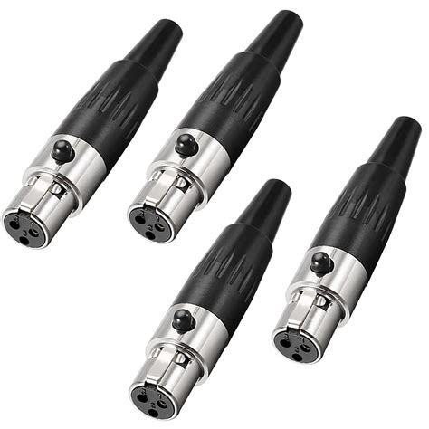 Xmsjsiy Poliger Mini Xlr Stecker Ta F Adapter Mit Weiblichem Stecker